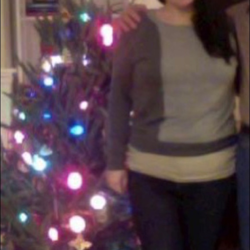 Halogen Grey Color Block Sweater - image 4